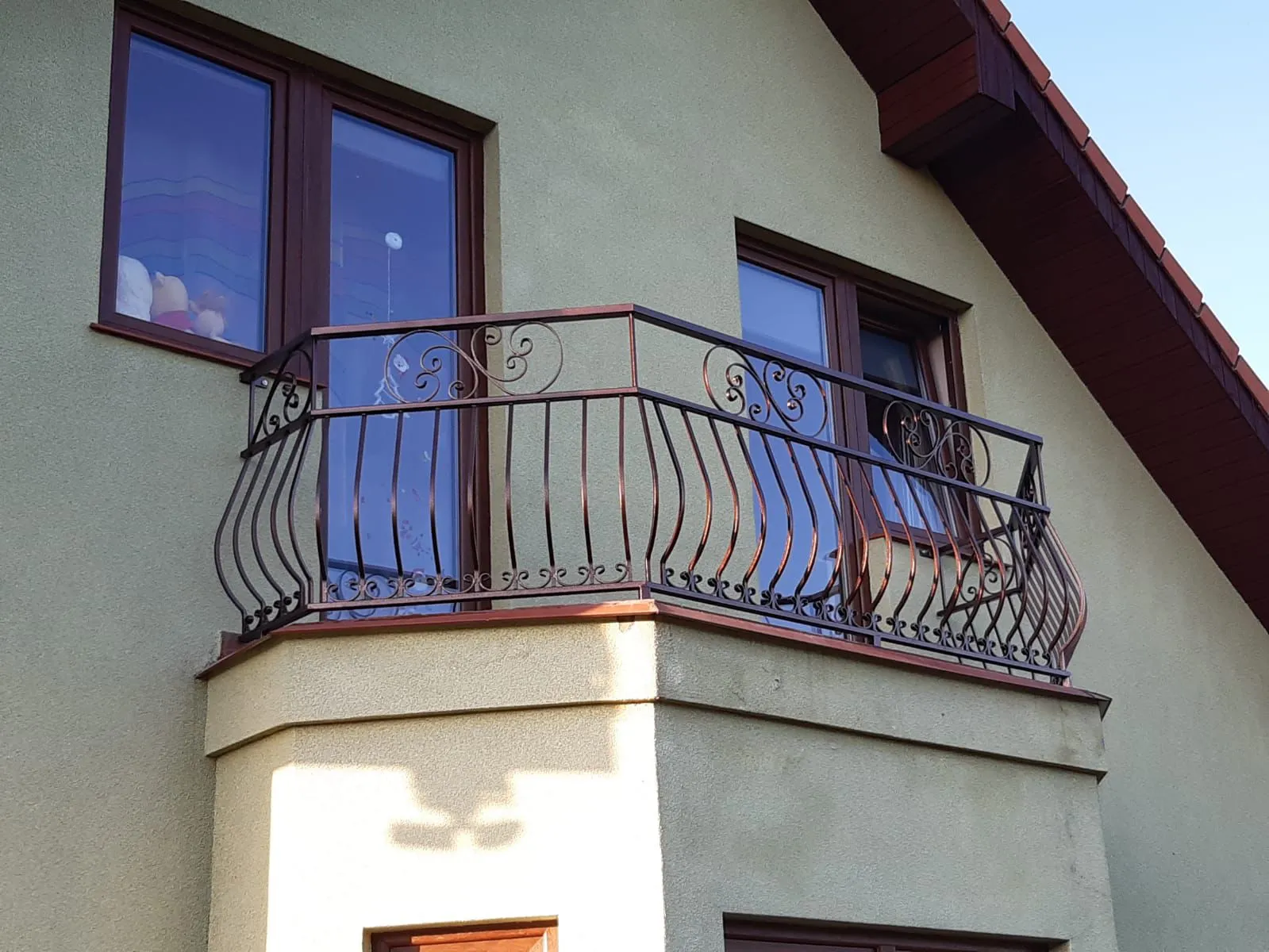 Balustrada balkonowa kuta ozdobna stalowa - realizacja Gorzów Wlkp. | Stalowy Bechta